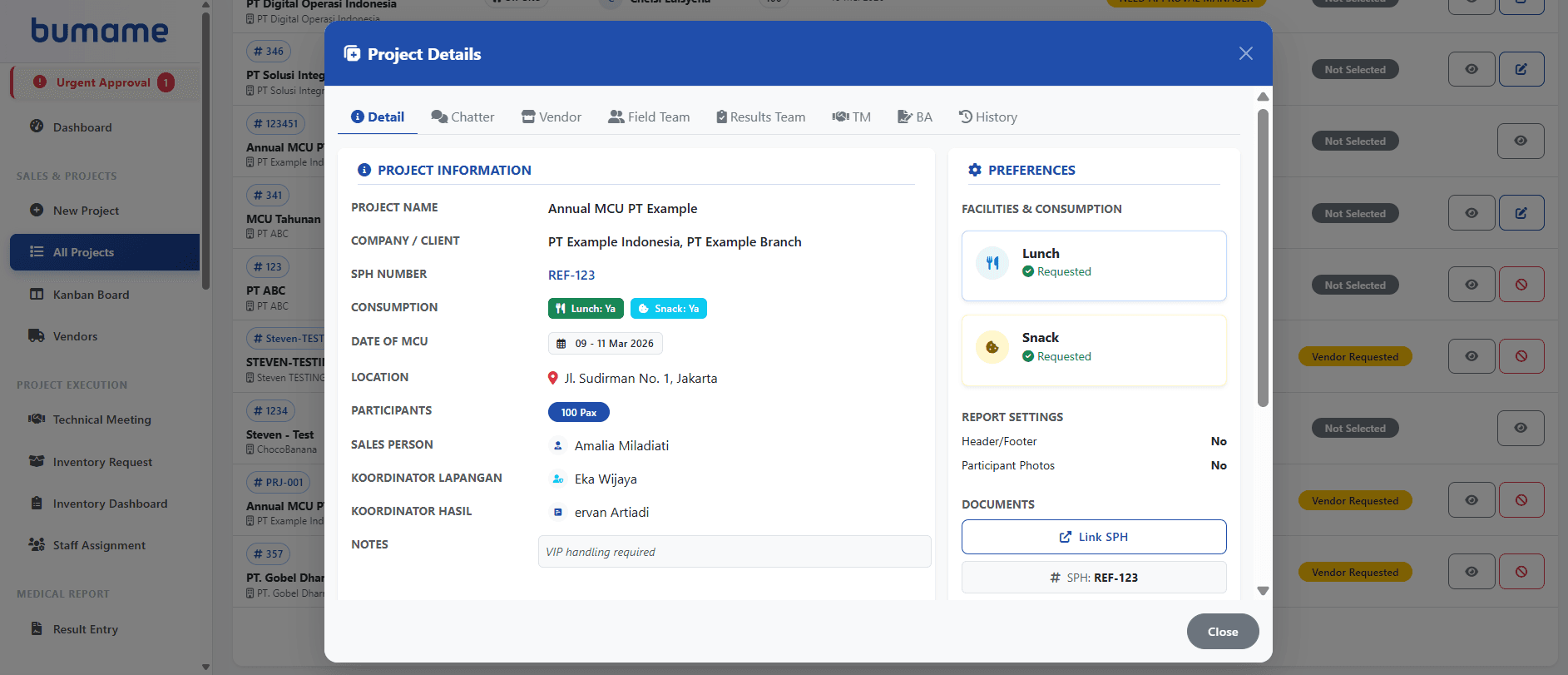 B2B Ticketing System Detail
