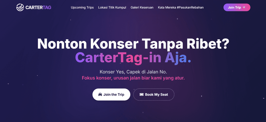 CarterTag — Concert Transport